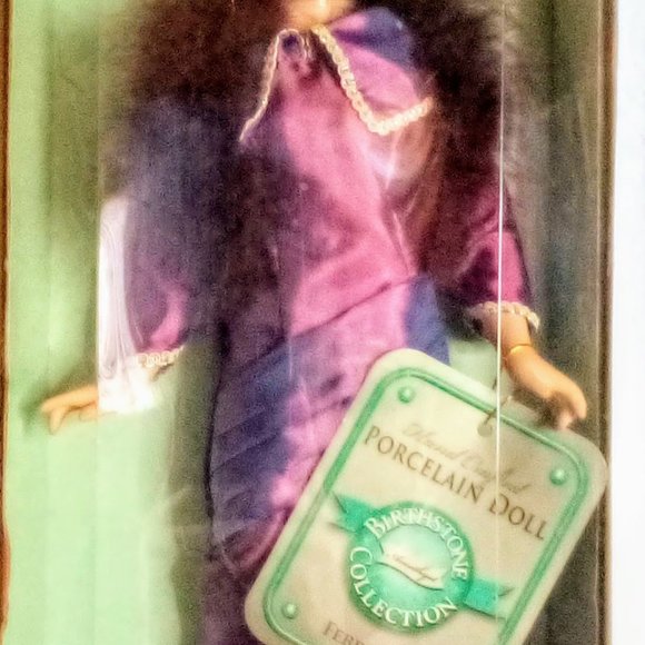 💜 Vintage Birthstone Collection Porcelain HandCrafted Doll (Amethyst) Febuary - Picture 13 of 16